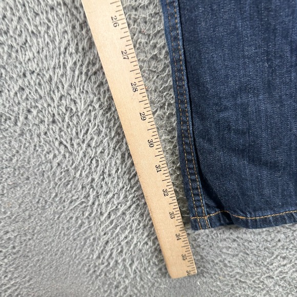 Levi's 514 Jeans Mens 34x34 Blue Cotton Denim Straight Leg Workwear Faded Travel - Picture 8 of 10